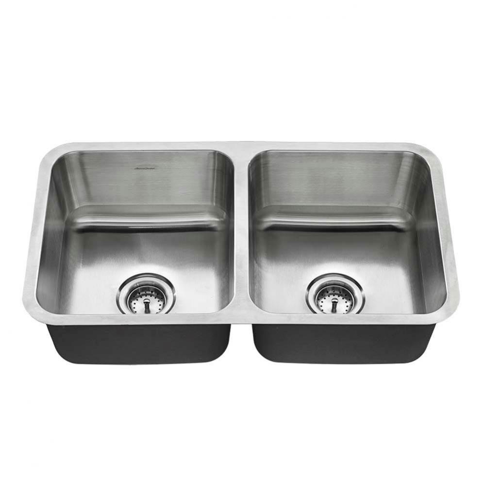 Reliant® 32 x 18-Inch Stainless Steel Undermount Double-Bowl Kitchen Sink