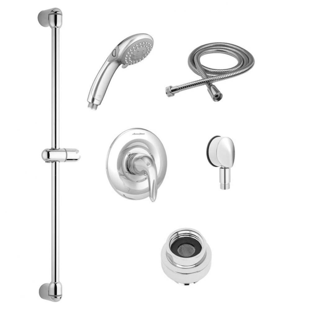 Commercial Shower System Trim Kit 2.5 gpm/9.5 Lpm With 36-Inch Slide Bar and Hand Shower