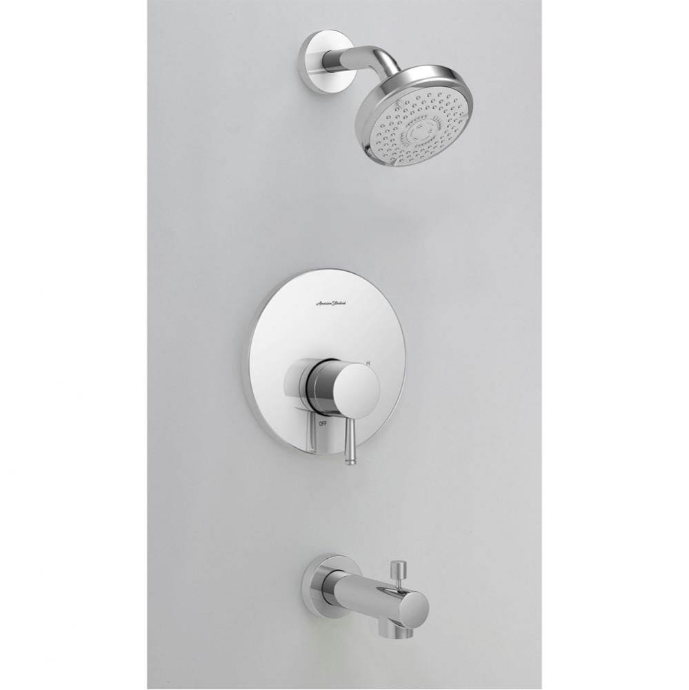 Serin® 1.75 gpm/6.6 L/min Tub and Shower Trim Kit w/Water-Saving 3-Function Shower Head, Doub