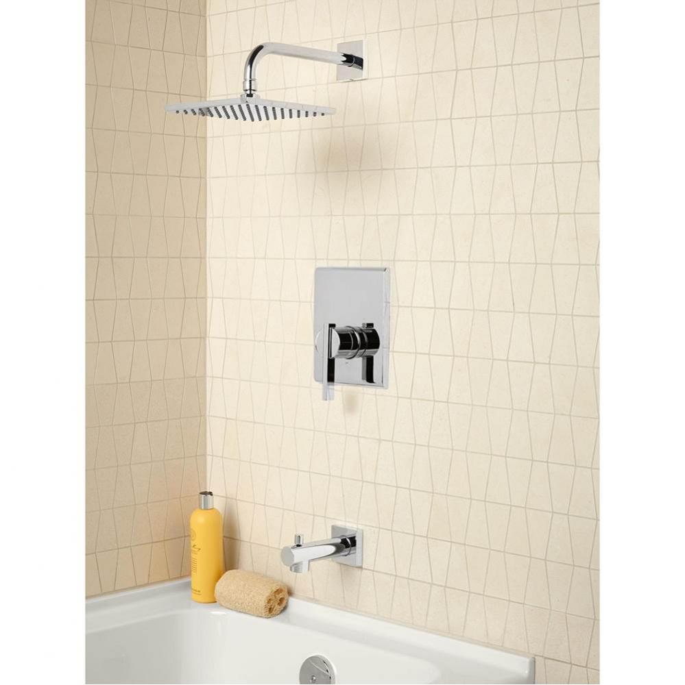 Times Square® 2.5 gpm/9.5 L/min Tub and Shower Trim Kit With Rain Showerhead, Double Ceramic