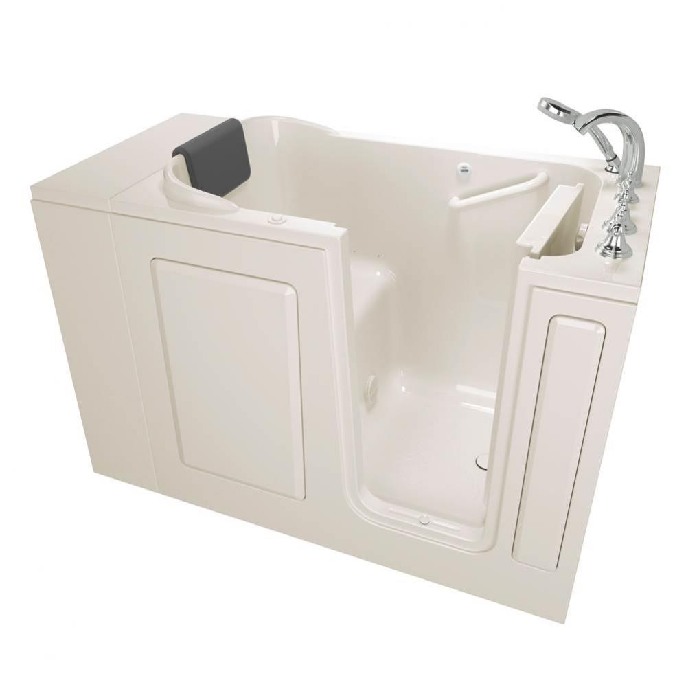 Gelcoat Premium Series 28 x 48-Inch Walk-in Tub With Air Spa System - Right-Hand Drain With Faucet