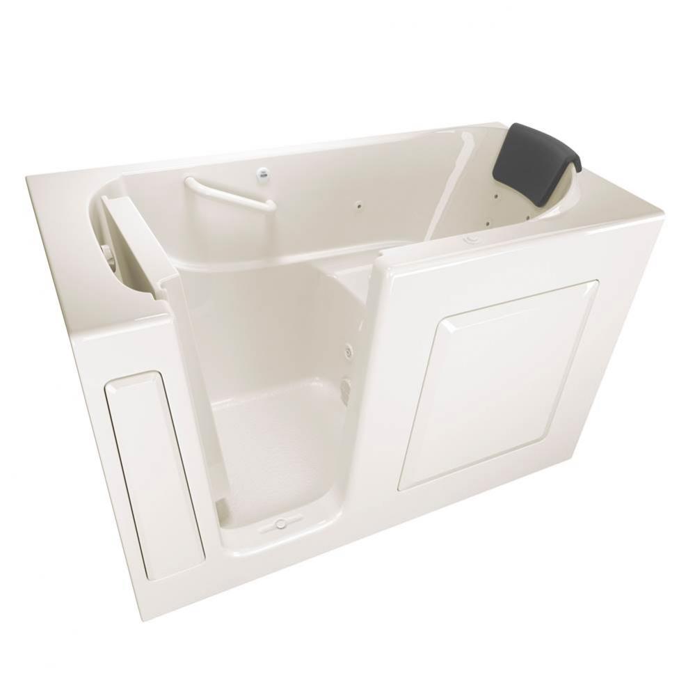 Gelcoat Premium Series 30 x 60 -Inch Walk-in Tub With Whirlpool System - Left-Hand Drain