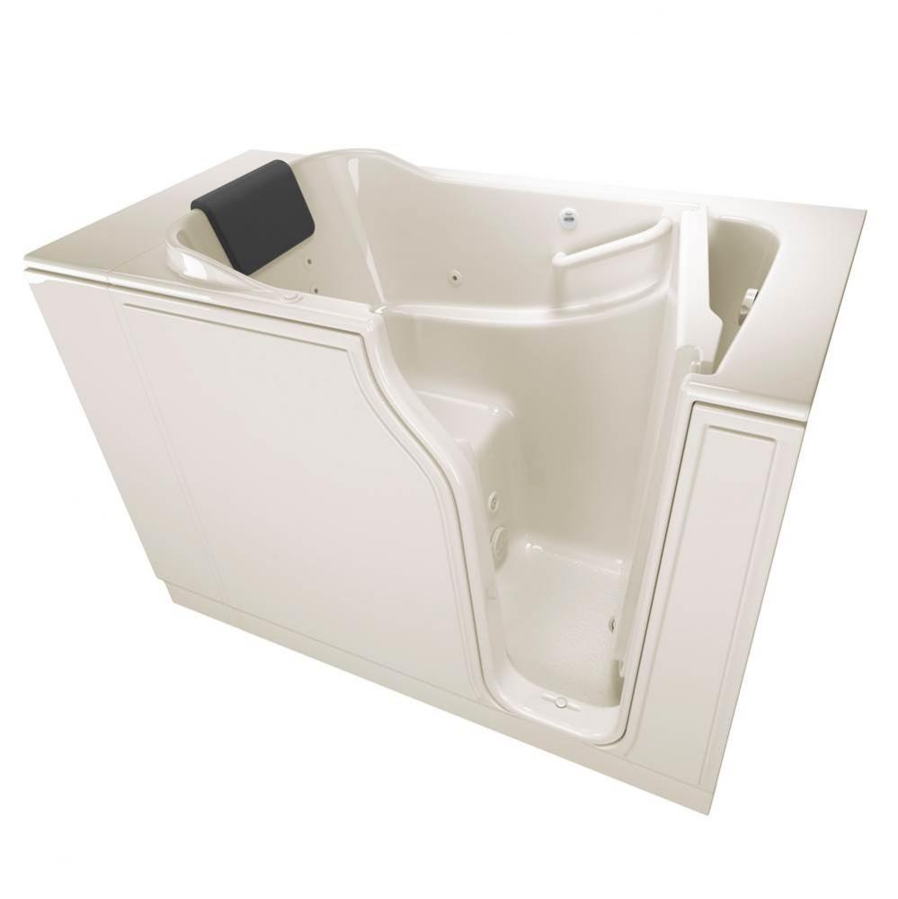 Gelcoat Premium Series 30 x 52 -Inch Walk-in Tub With Whirlpool System - Right-Hand Drain