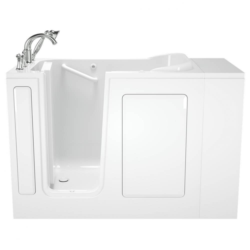 Gelcoat Value Series 28 x 48-Inch Walk-in Tub With Air Spa System - Left-Hand Drain With Faucet