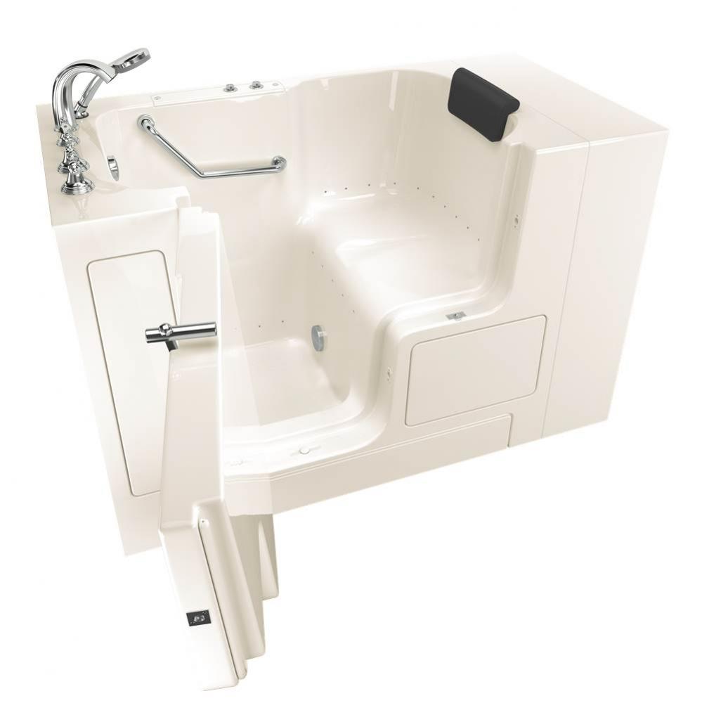 Gelcoat Premium Series 32 x 52 -Inch Walk-in Tub With Air Spa System - Left-Hand Drain With Faucet