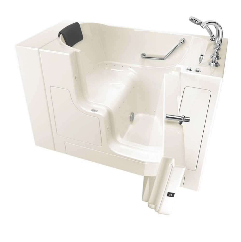 Gelcoat Premium Series 30 x 52 -Inch Walk-in Tub With Air Spa System - Right-Hand Drain With Fauce