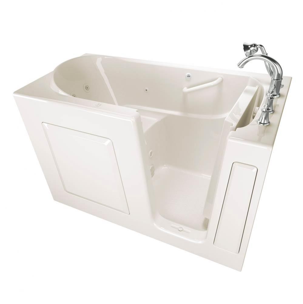 Gelcoat Value Series 30 x 60 -Inch Walk-in Tub With Whirlpool System - Right-Hand Drain With Fauce