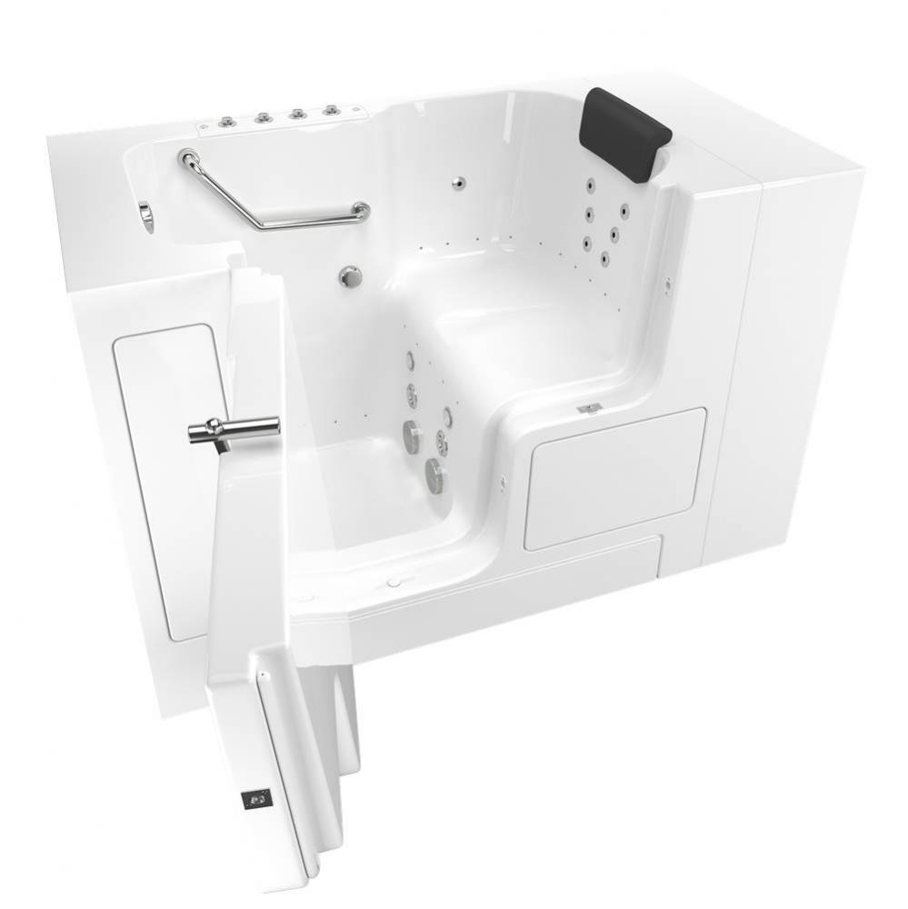 Gelcoat Premium Series 32 x 52 -Inch Walk-in Tub With Combination Air Spa and Whirlpool Systems -