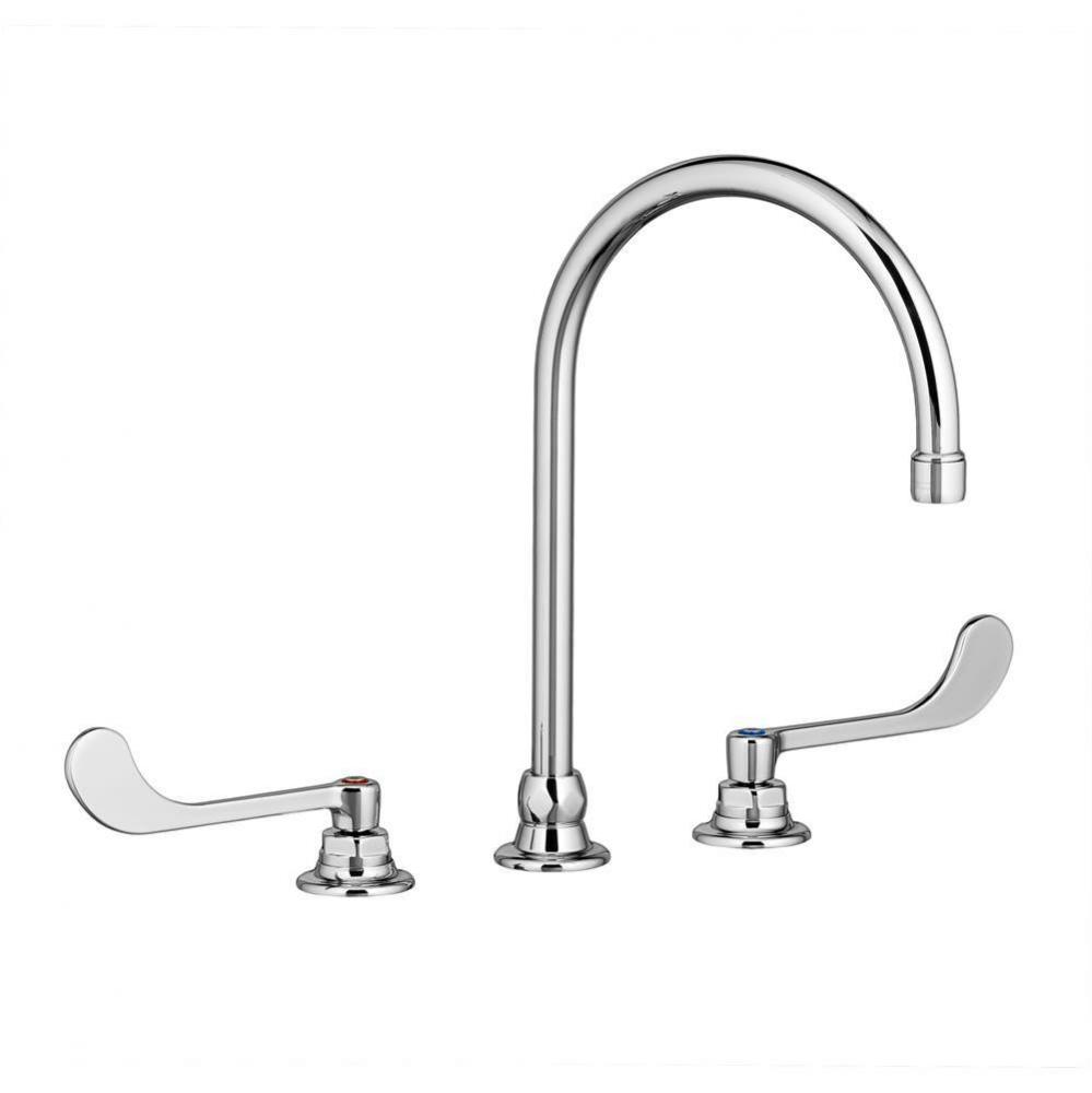 Monterrey® 8-Inch Widespread Gooseneck Faucet With 6-inch Wrist Blade Handles 1.5 gpm/5.7 Lpm