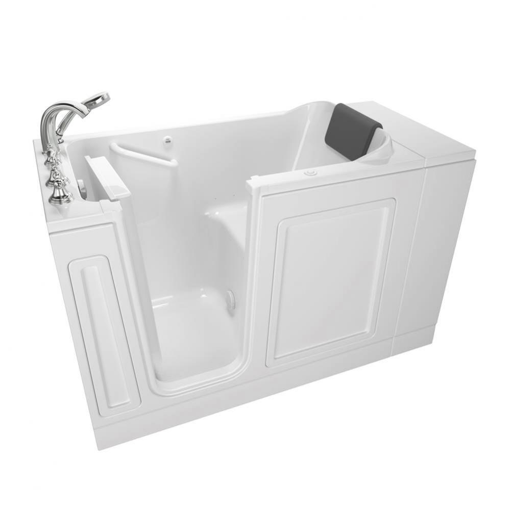 Acrylic Luxury Series 28 x 48-Inch Walk-in Tub With Air Spa System - Left-Hand Drain With Faucet