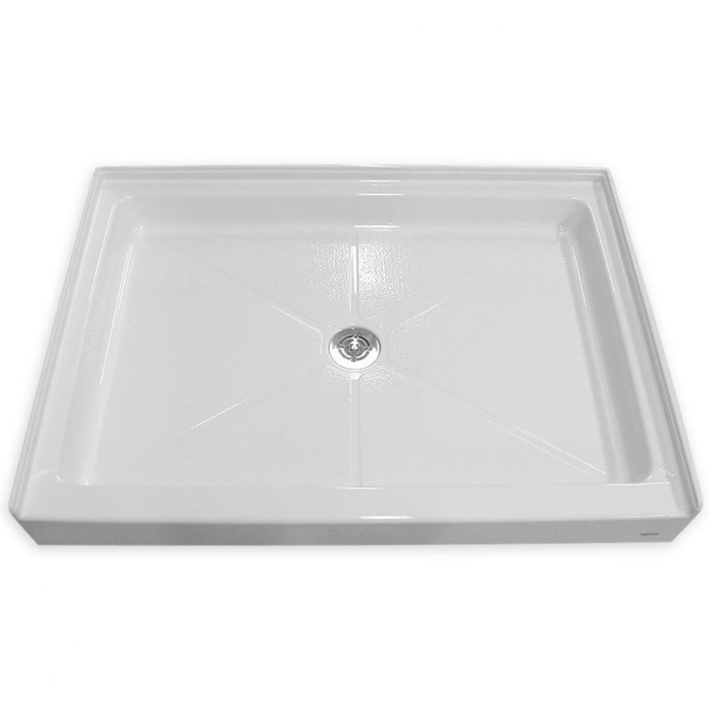 48 x 34-Inch Single Threshold Shower Bases With Center Drain