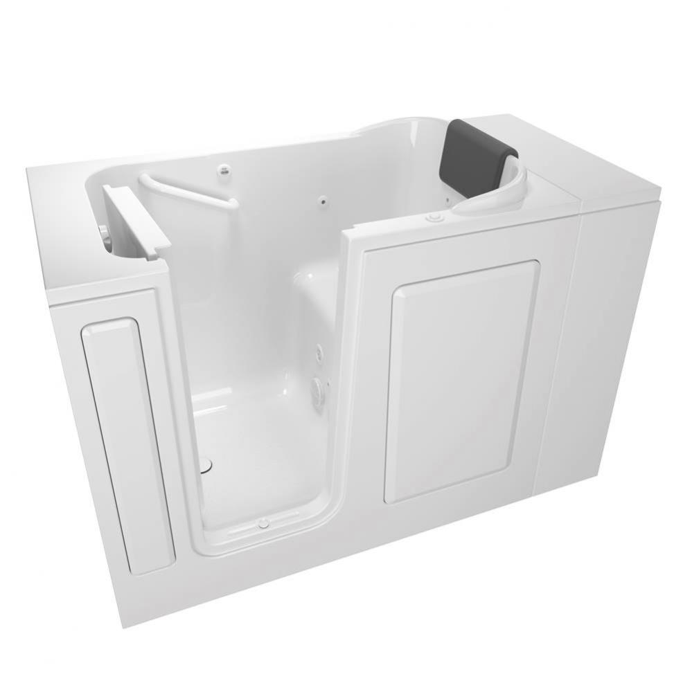 Gelcoat Premium Series 28 x 48-Inch Walk-in Tub With Whirlpool System - Left-Hand Drain