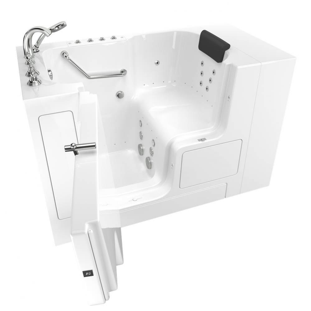 Gelcoat Premium Series 32 x 52 -Inch Walk-in Tub With Combination Air Spa and Whirlpool Systems -