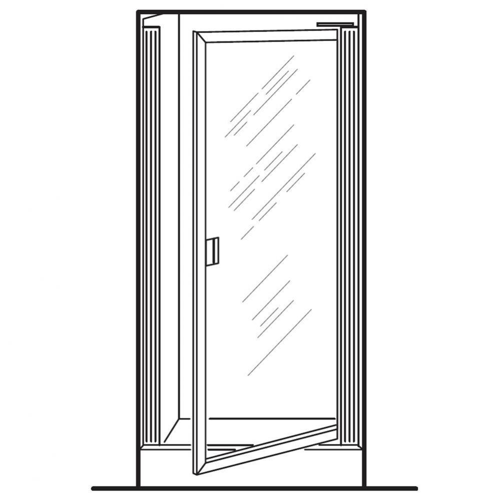 Prestige 63-1/2-Inch Height Framed Swing Shower Door