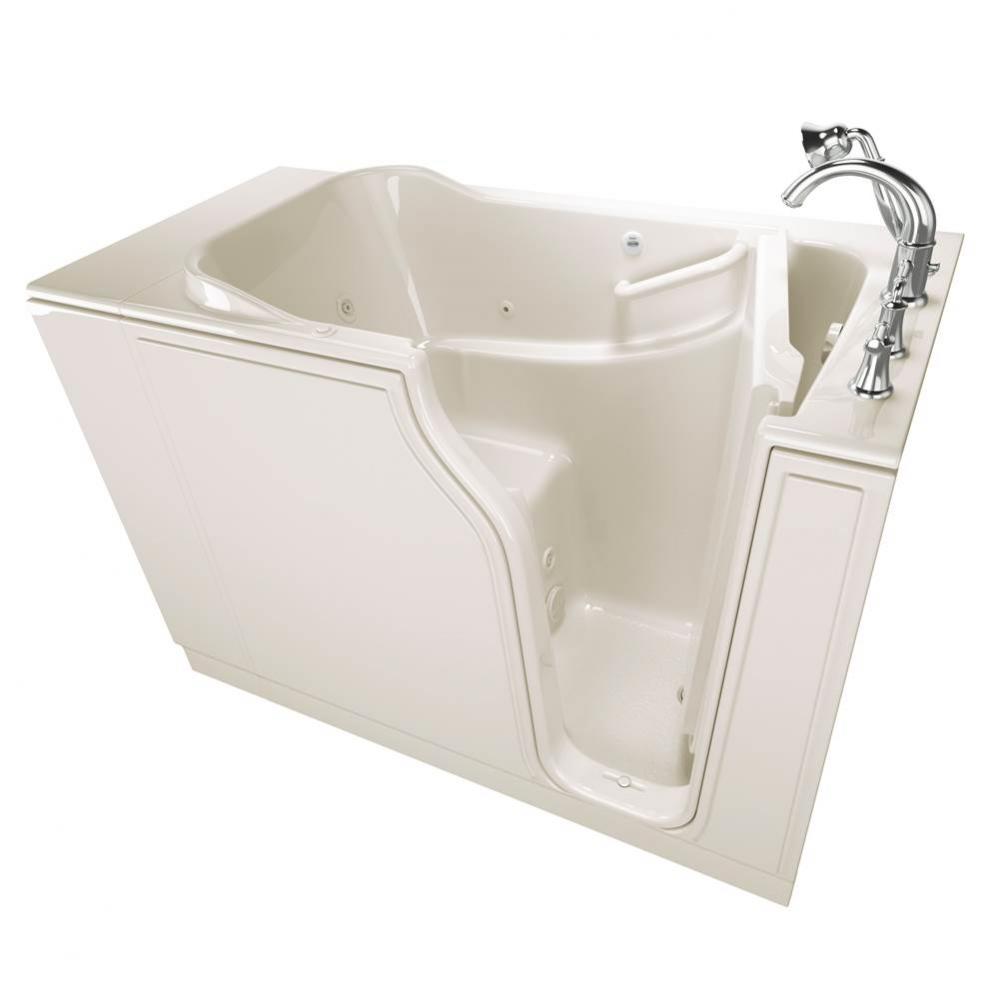 Gelcoat Value Series 30 x 52 -Inch Walk-in Tub With Whirlpool System - Right-Hand Drain With Fauce