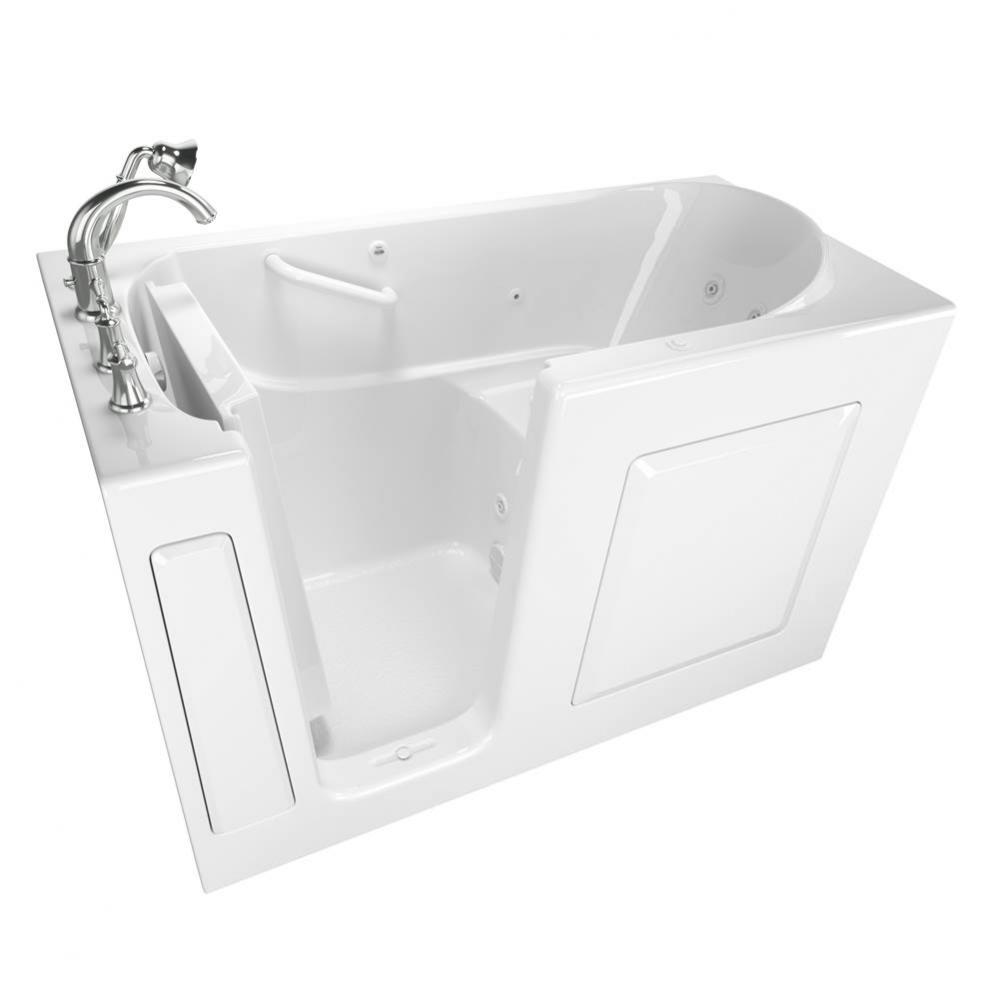 Gelcoat Value Series 30 x 60 -Inch Walk-in Tub With Whirlpool System - Left-Hand Drain With Faucet