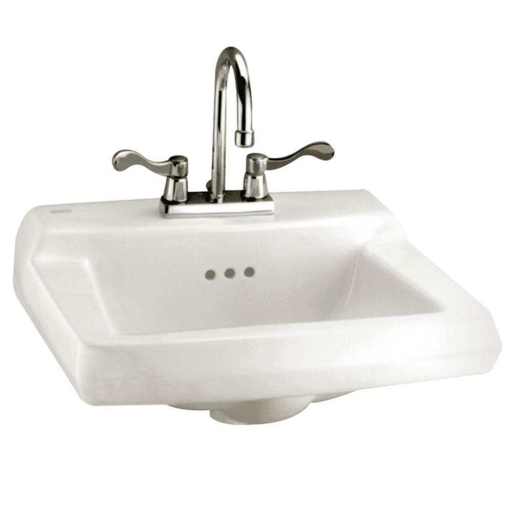 Comrade® Wall-Hung Sink With 4-Inch Centerset, for Concealed Arms