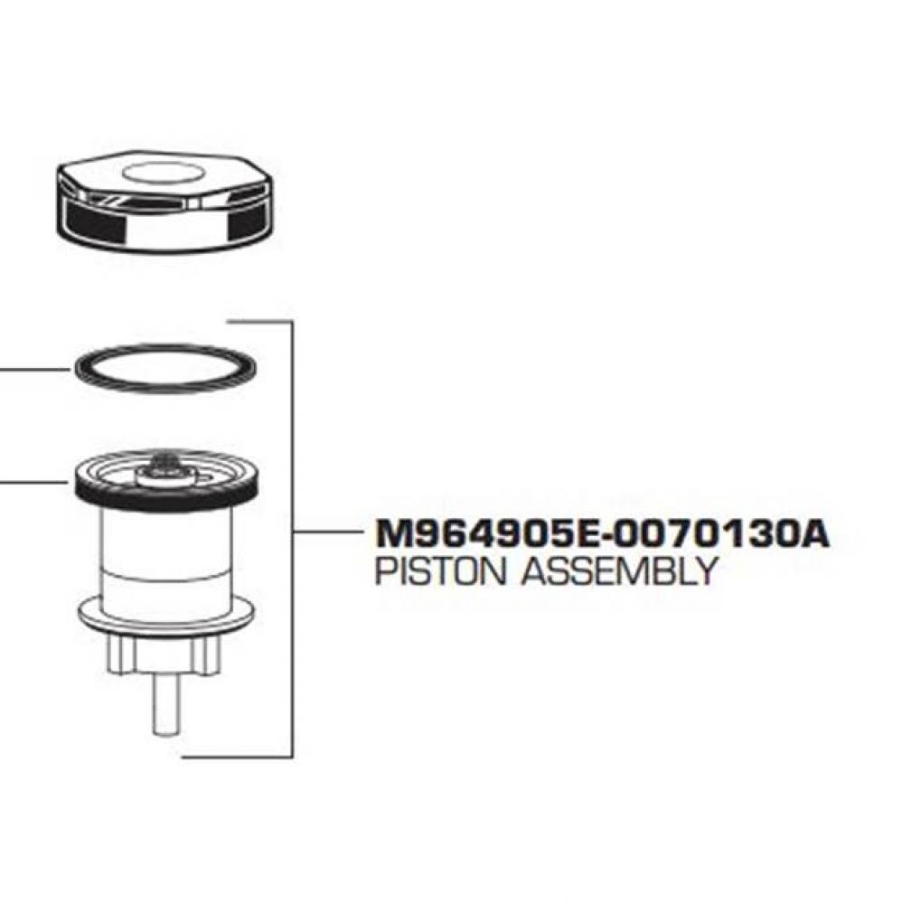Piston Assembly for Manual Urinal Flush Valve 1.25 GPF (Blister Pack 100)