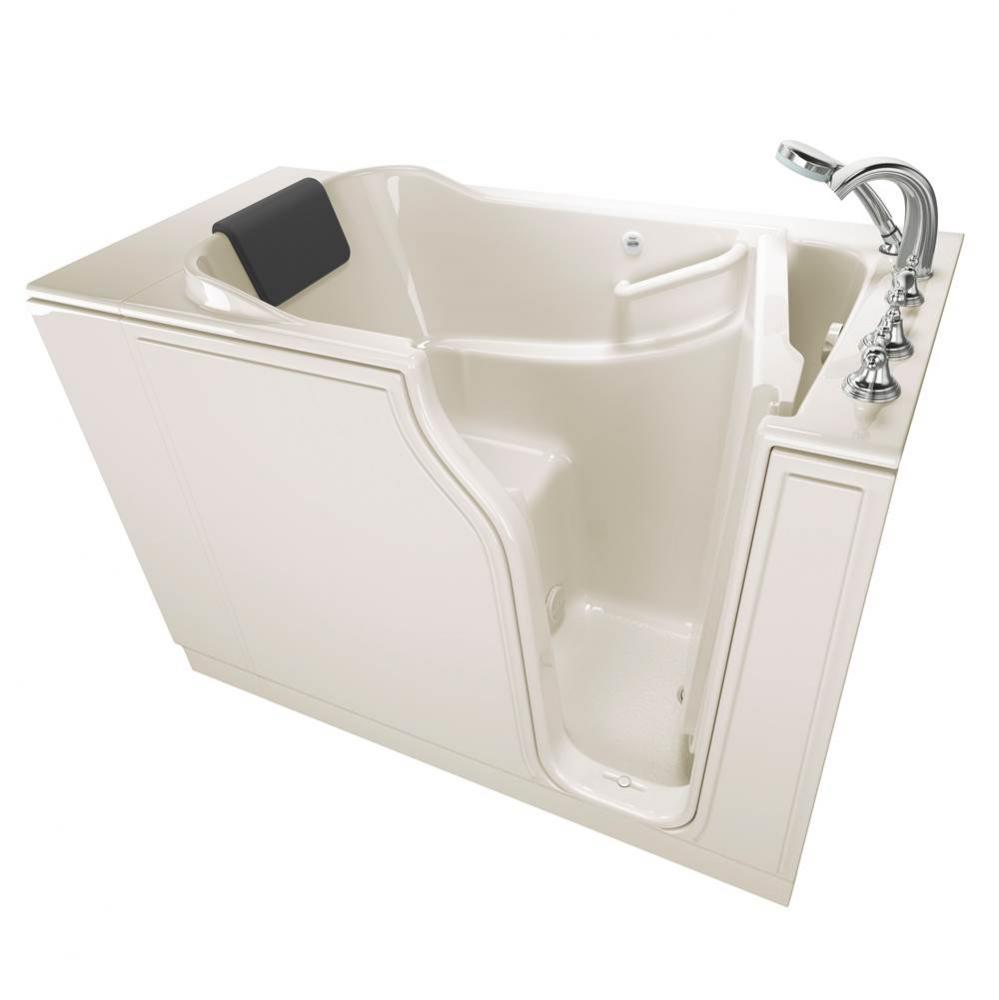 Gelcoat Premium Series 30 x 52 -Inch Walk-in Tub With Soaker System - Right-Hand Drain With Faucet