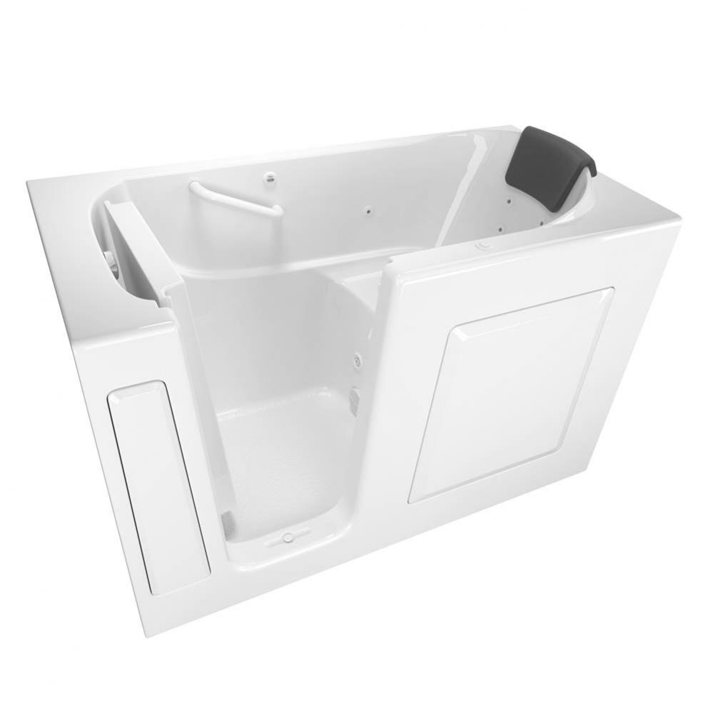 Gelcoat Premium Series 30 x 60 -Inch Walk-in Tub With Whirlpool System - Left-Hand Drain