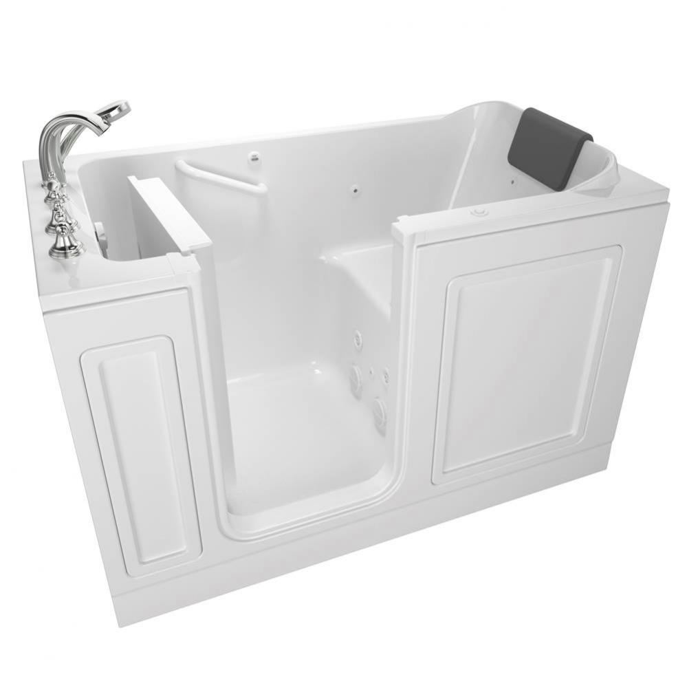 Acrylic Luxury Series 32 x 60 -Inch Walk-in Tub With Whirlpool System - Left-Hand Drain With Fauce
