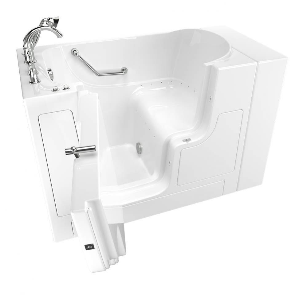 Gelcoat Value Series 30 x 52 -Inch Walk-in Tub With Air Spa System - Left-Hand Drain With Faucet