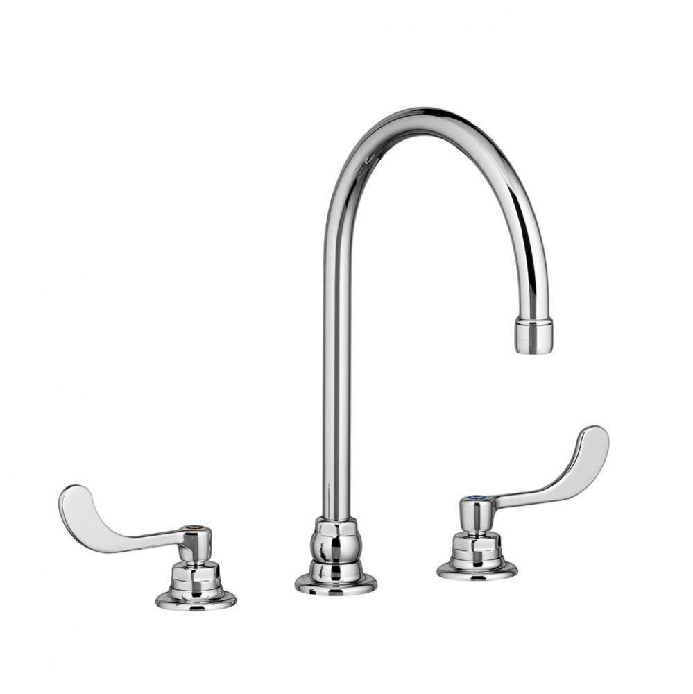 Monterrey® Bottom Mount Kitchen Faucet With Gooseneck Spout and Wrist Blade Handles 1.5 gpm/5