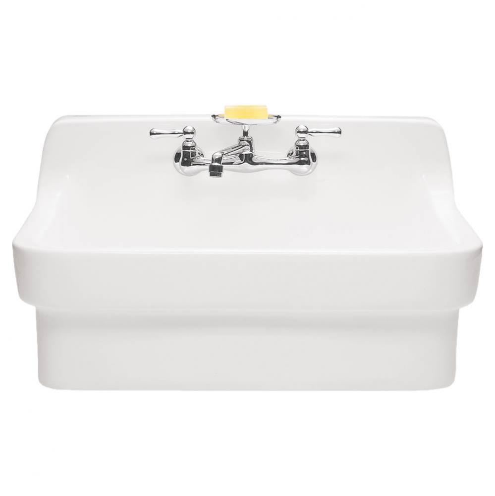 30 x 22-Inch Vitreous China 2-Hole Single-Bowl Country Kitchen Sink