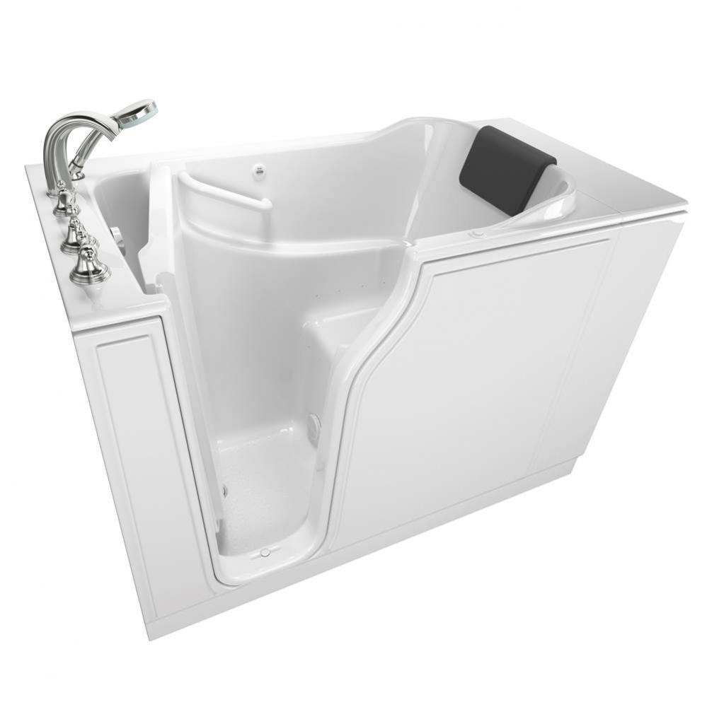 Gelcoat Premium Series 30 x 52 -Inch Walk-in Tub With Air Spa System - Left-Hand Drain With Faucet