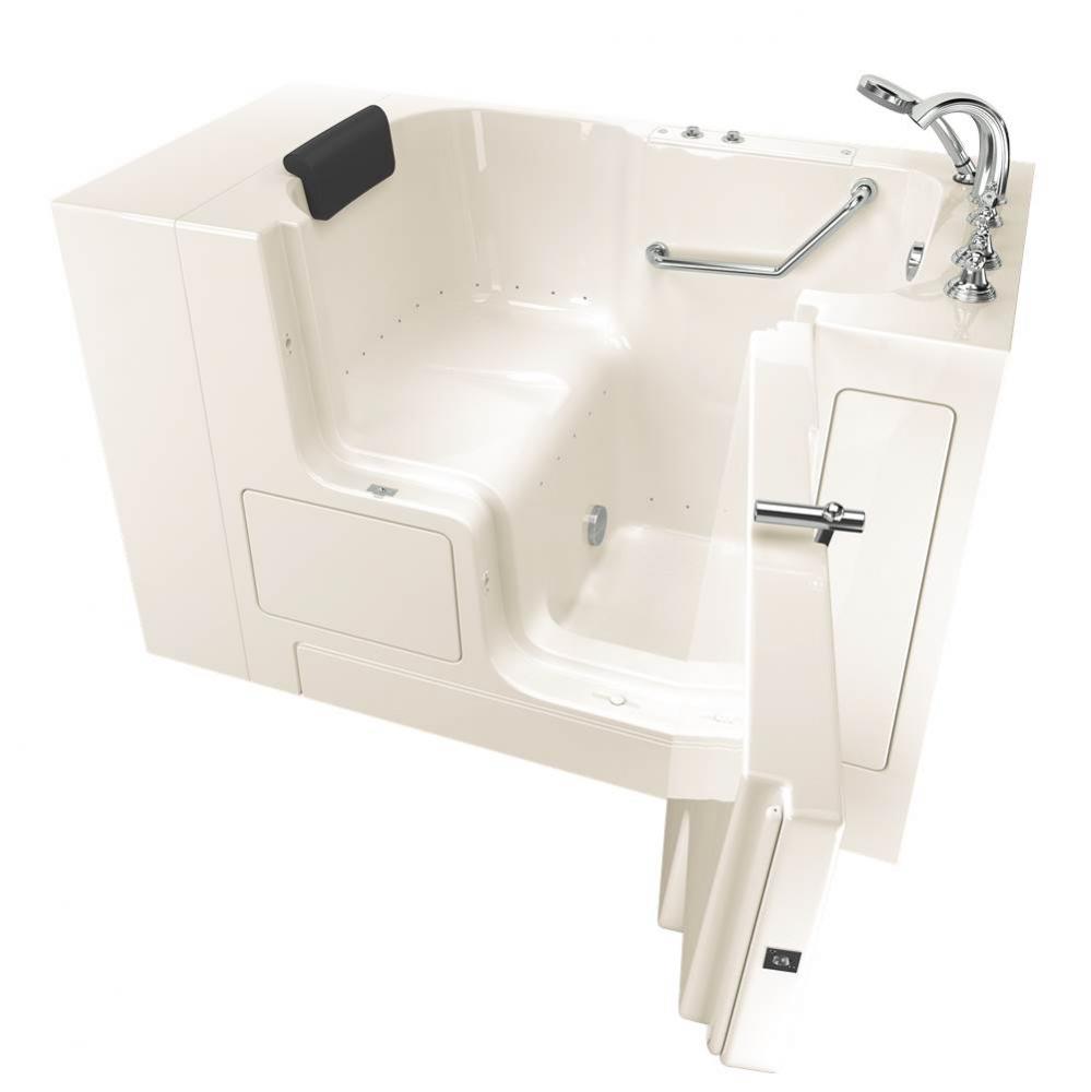 Gelcoat Premium Series 32 x 52 -Inch Walk-in Tub With Air Spa System - Right-Hand Drain With Fauce