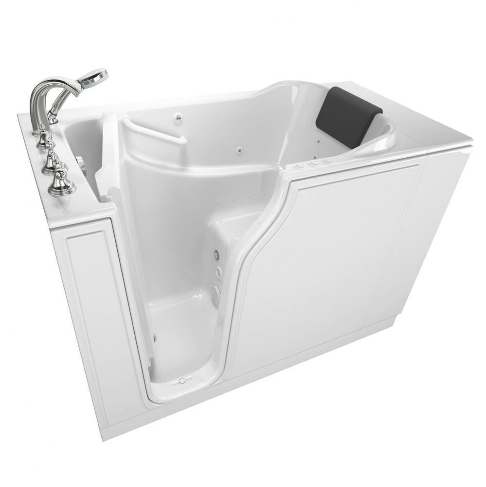 Gelcoat Premium Series 30 x 52 -Inch Walk-in Tub With Combination Air Spa and Whirlpool Systems -