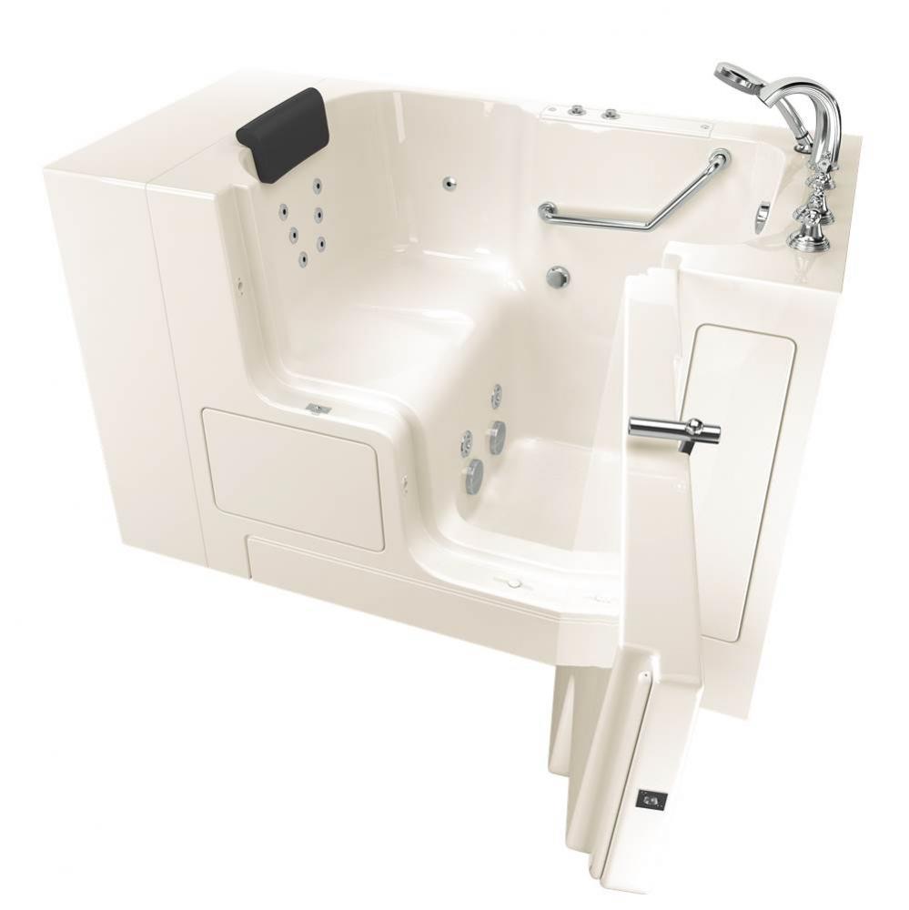 Gelcoat Premium Series 32 x 52 -Inch Walk-in Tub With Whirlpool System - Right-Hand Drain With Fau