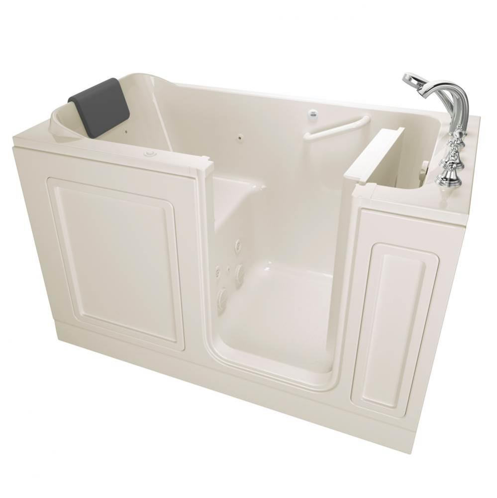 Acrylic Luxury Series 32 x 60 -Inch Walk-in Tub With Whirlpool System - Right-Hand Drain With Fauc