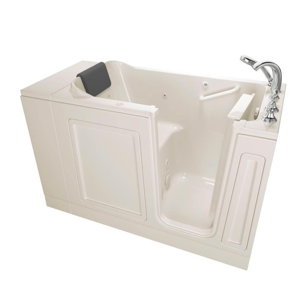 Acrylic Luxury Series 28 x 48-Inch Walk-in Tub With Whirlpool System - Right-Hand Drain With Fauce