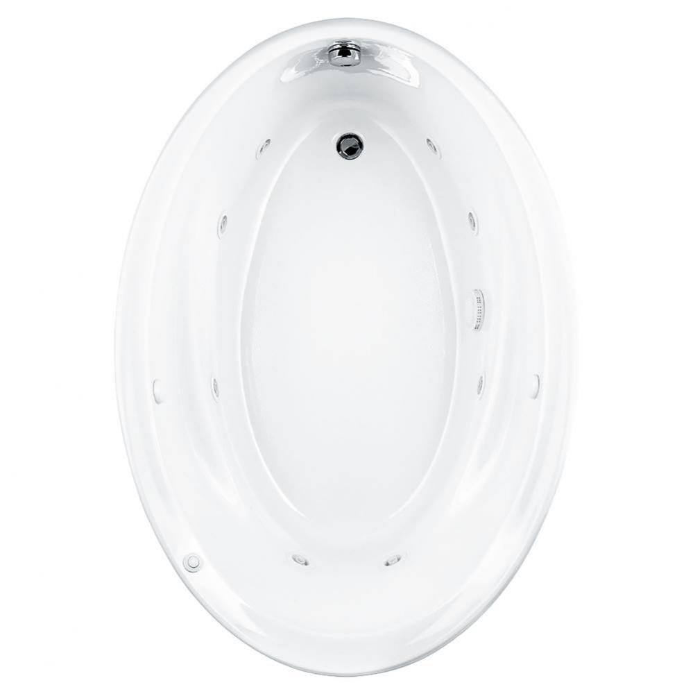 Savona® Oval 60 x 42-Inch Drop-in Bathtub With EverClean® Hydromassage System