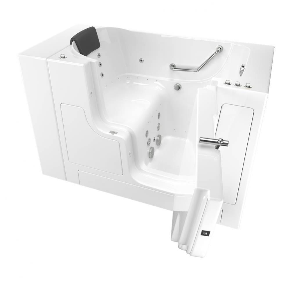 Gelcoat Premium Series 30 x 52 -Inch Walk-in Tub With Combination Air Spa and Whirlpool Systems -