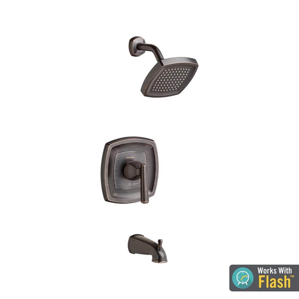 Edgemere® 1.8 gpm/6.8 L/min Tub and Shower Trim Kit With Water-Saving Showerhead, Double Cera