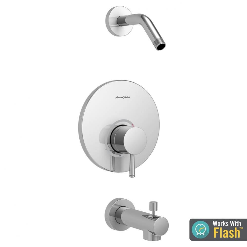 Serin® Tub and Shower Trim Kit, Double Ceramic Pressure Balance Cartridge With Lever Handle