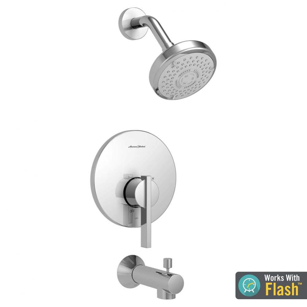 Berwick® 1.75 gpm/6.6 L/min Tub and Shower Trim Kit With 3-Function Showerhead, Double Cerami
