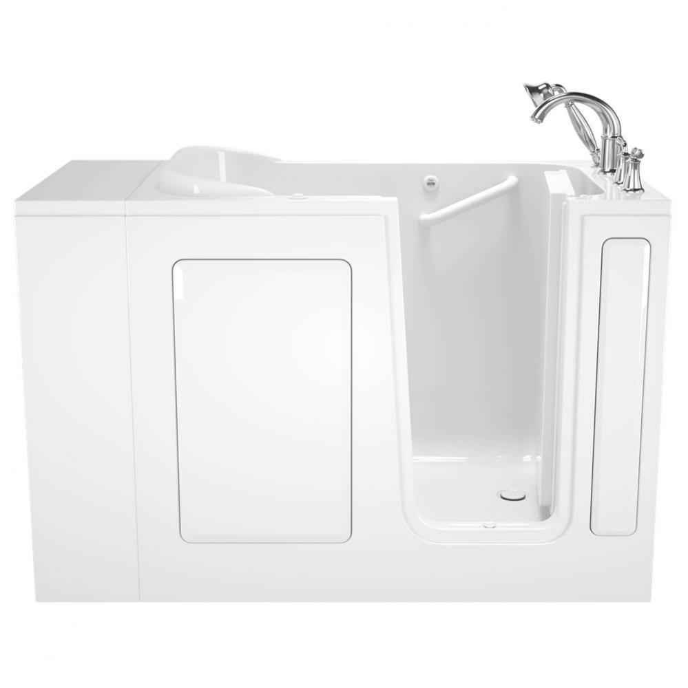 Gelcoat Value Series 28 x 48-Inch Walk-in Tub With Soaker System - Right-Hand Drain With Faucet