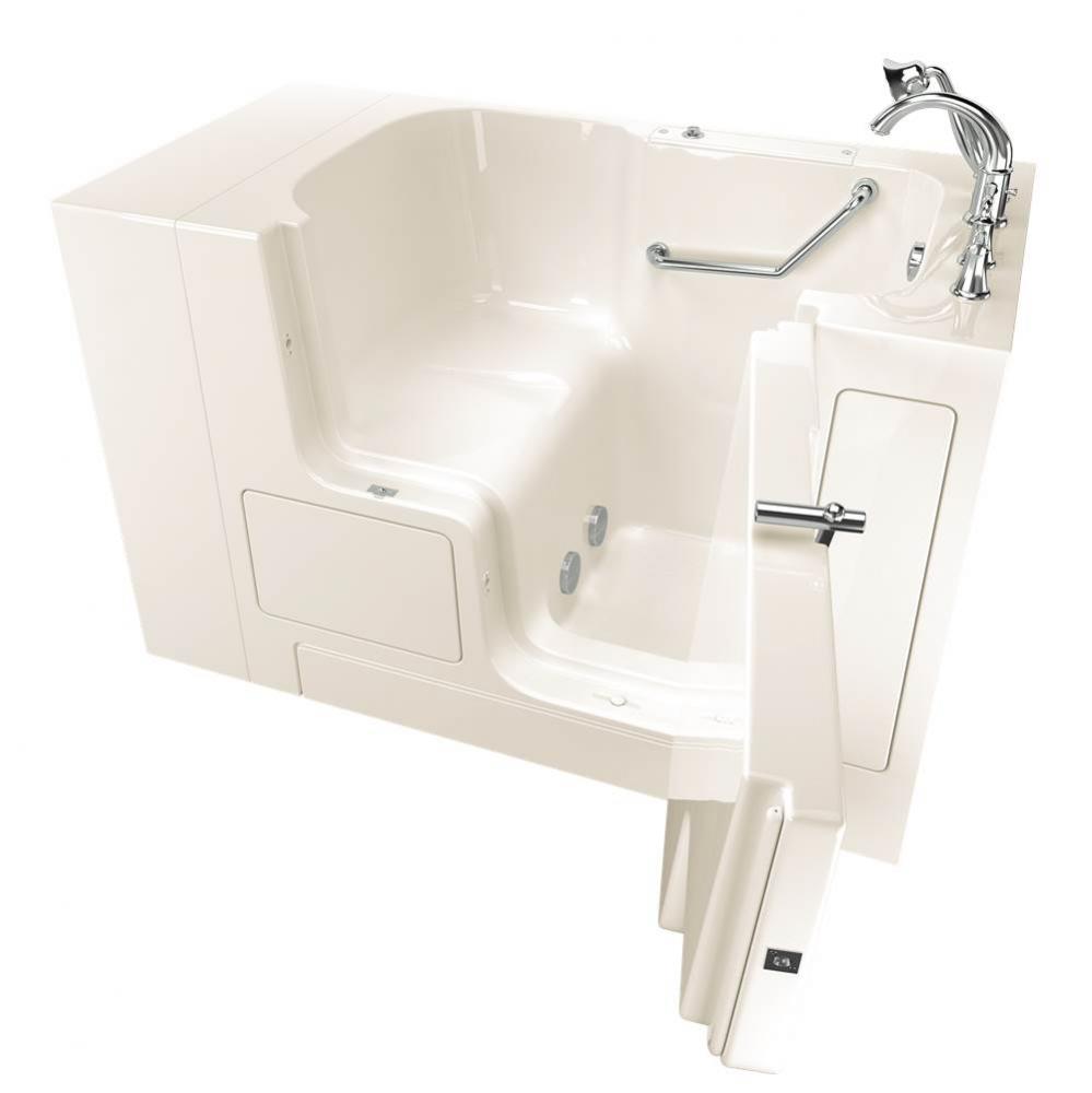 Gelcoat Value Series 32 x 52 -Inch Walk-in Tub With Soaker System - Right-Hand Drain With Faucet