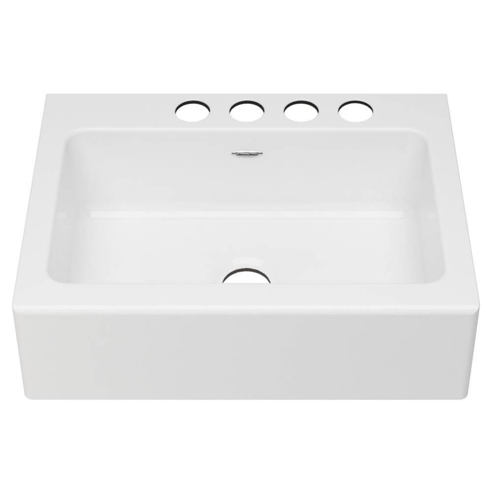 Delancey® 30 x 22-Inch Cast Iron 4-Hole Undermount Single Bowl Apron Front Kitchen Sink