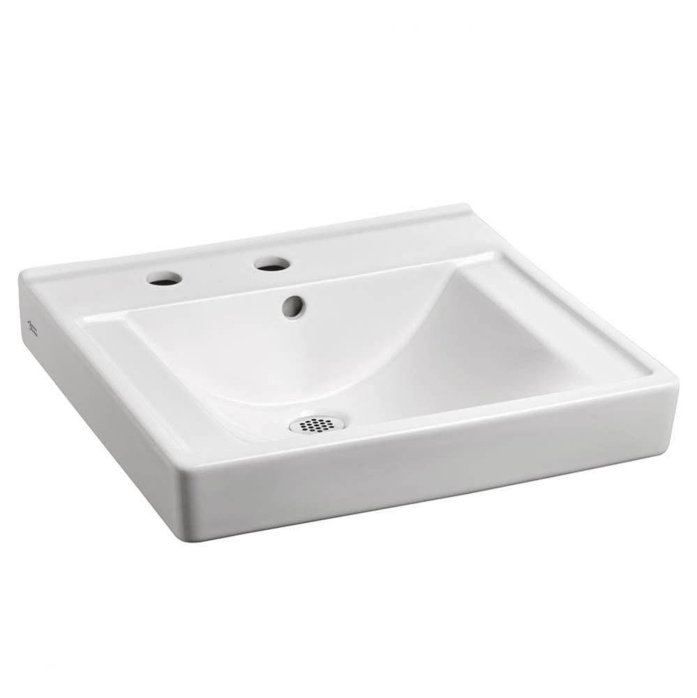 Decorum® Wall-Hung EverClean® Sink With Center Hole Only and Extra Left-Hand Hole