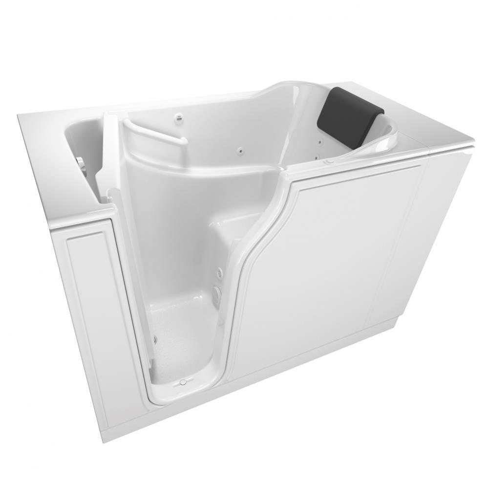 Gelcoat Premium Series 30 x 52 -Inch Walk-in Tub With Whirlpool System - Left-Hand Drain