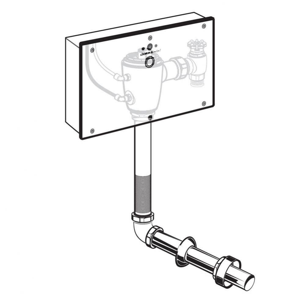 Ultima™ Selectronic Concealed Toilet Flush Valve with Wall Box, Base Model, Piston-Type, 1.6 gpf