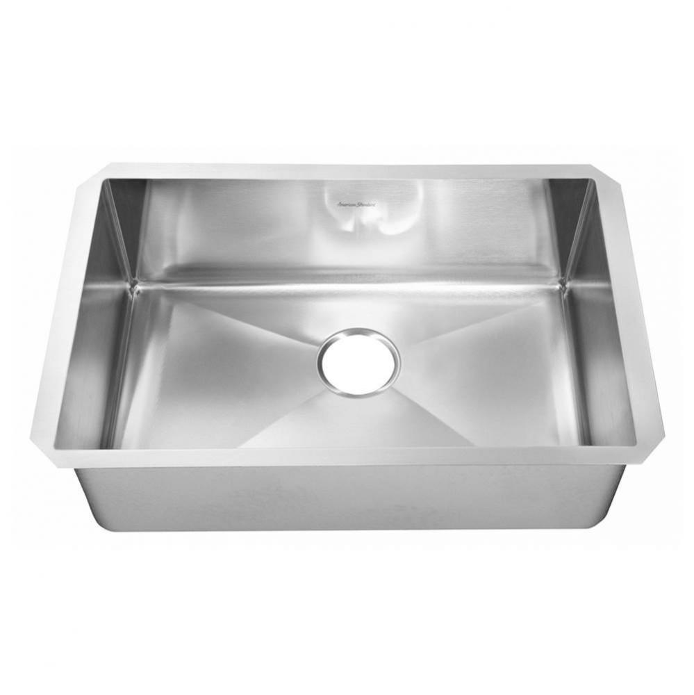 Pekoe® 35 x 18-Inch Stainless Steel Undermount Single-Bowl Kitchen Sink