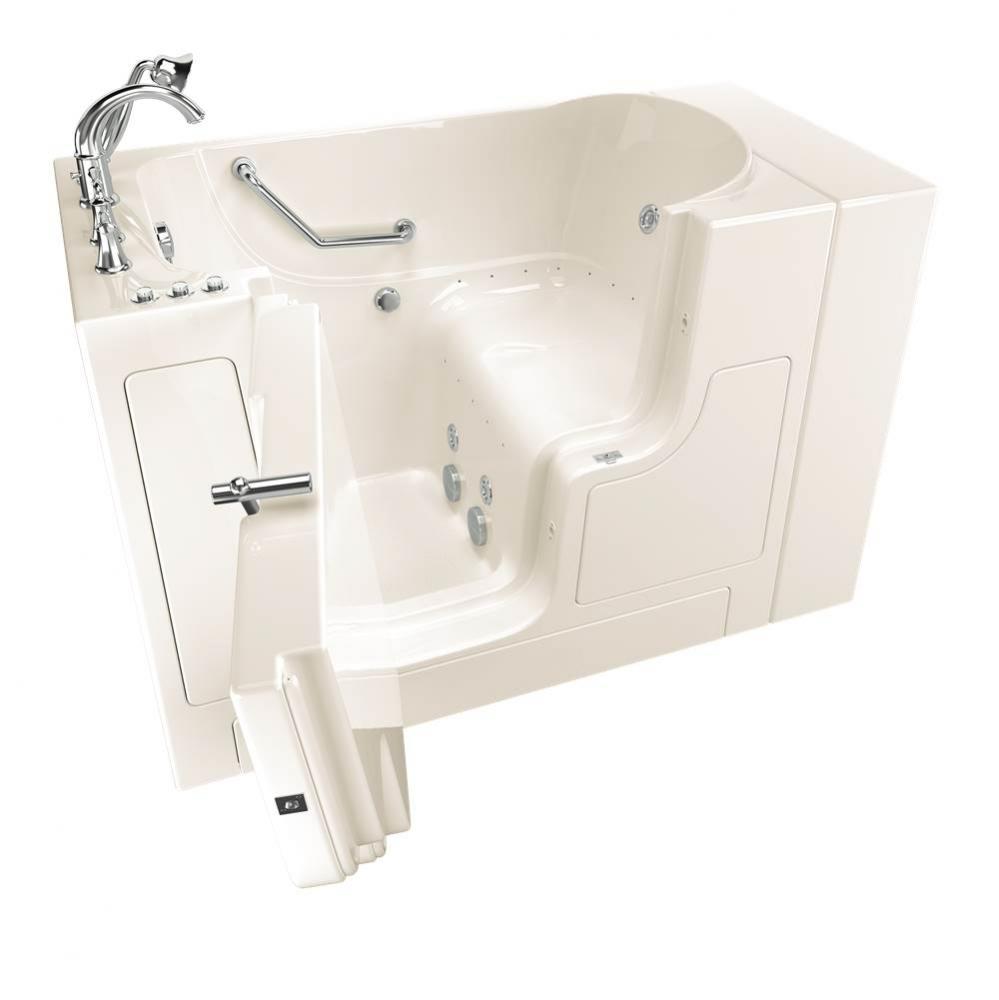 Gelcoat Premium Series 30 in. x 52 in. Outward Opening Door Walk-In Bathtub with Air Spa and Whirl