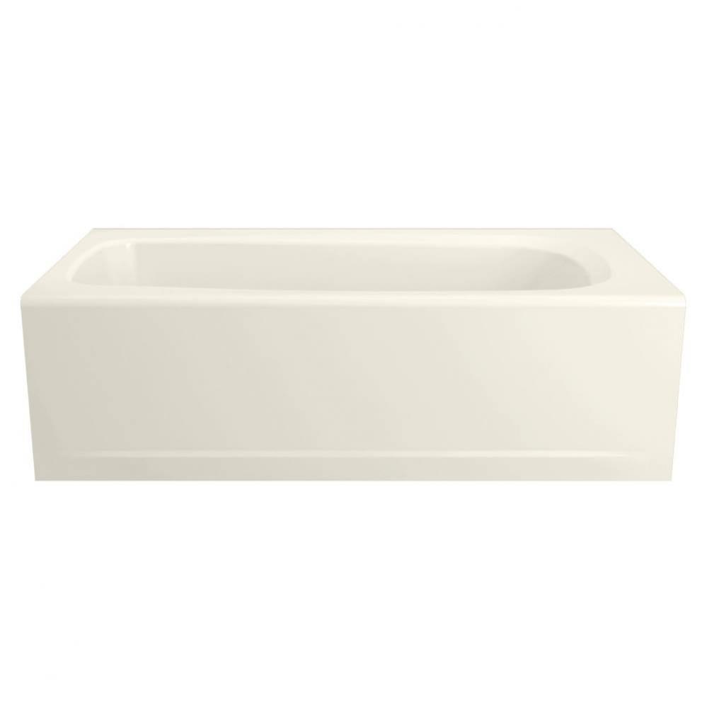 Cambridge 60 Inch by 32 Inch Integral Apron Bathtub with Right Drain and Tub Cover