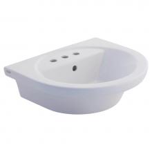 American Standard 0403008.020 - Tropic® Petite 8-Inch Widespread Pedestal Sink Top