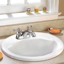 American Standard 0419111EC.020 - Cadet Oval Countertop Sink Center Hole Only with EverClean